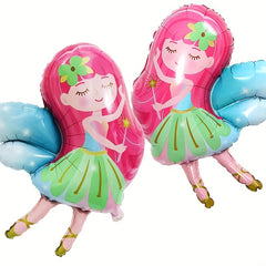 2pcs Little Fairy Elf Birthday Aluminum Balloons