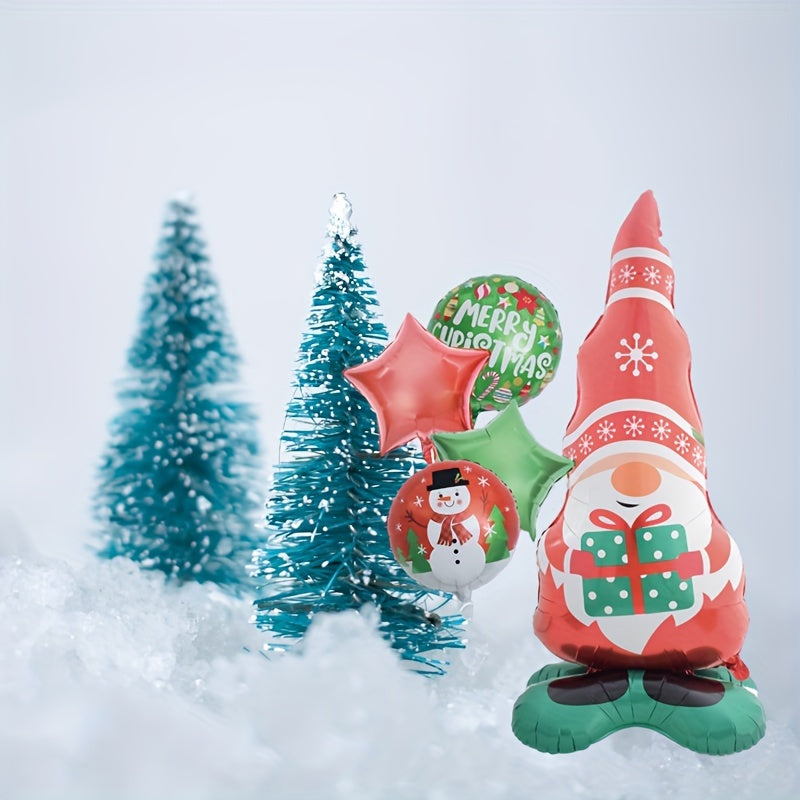 Standing Christmas Elf Grandpa Balloon for Family Reunion