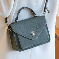 Convertible Shoulder Bag for Women Detachable Strap Turn Lock Closure