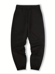 Flower Print Men's Drawstring Pocket Sweatpants Casual Jogger Pants