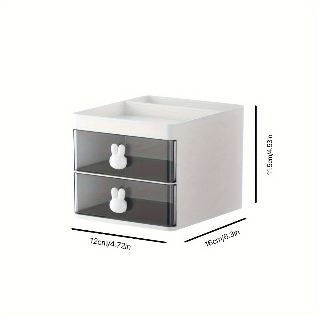 Desktop Storage Box Large Capacity Dorm Stationery Box Living Room Office Drawer