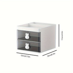 Desktop Storage Box Large Capacity Dorm Stationery Box Living Room Office Drawer