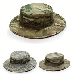 Camouflage Round Brimmed Hats Outdoor Combat Training Fisherman Hats