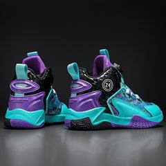 Boys' High Top BB Shoes Rotating Buckle Non Slip