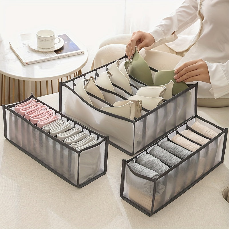 Underwear Drawer Organizer Storage Box Divider Socks Bra