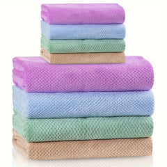 8pcs Microfiber Towel Set for Bathroom, Pool, Beach - Quick Drying
