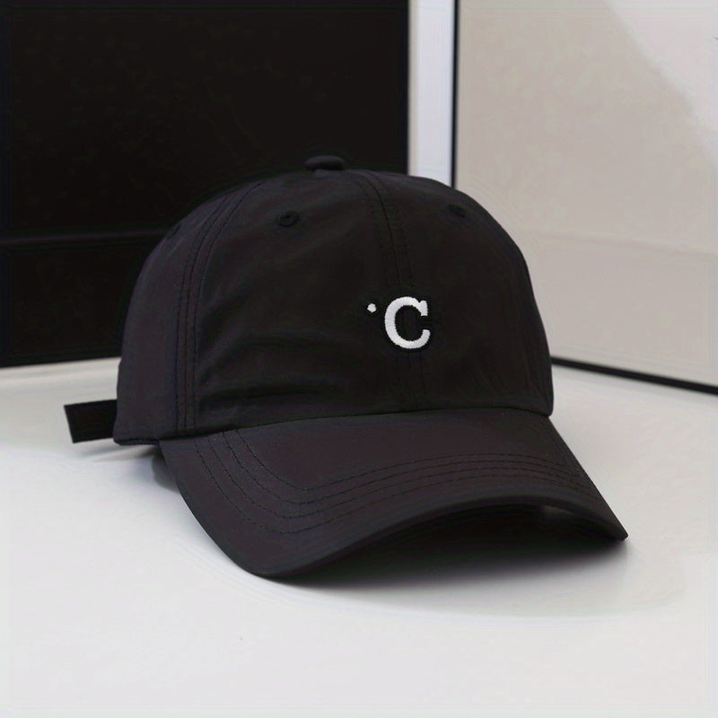 C Embroidery Baseball Cap Candy Casual Adjustable Dad Hats Unisex Couple Sun Hat
