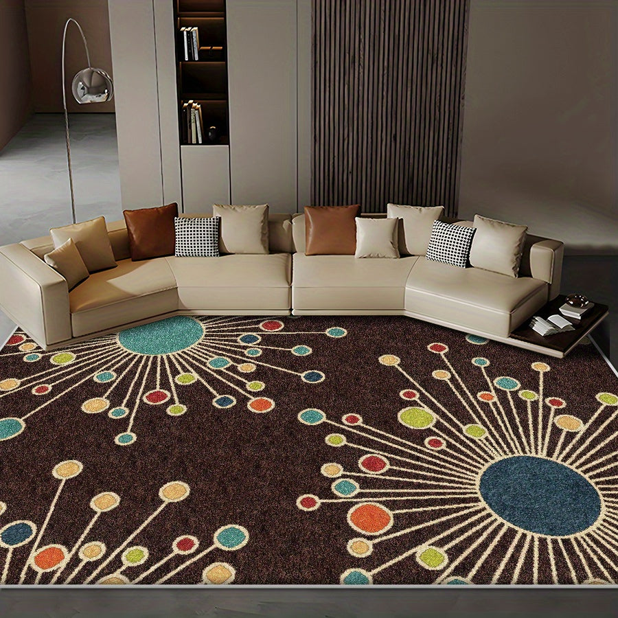 Large Geometric Indoor Outdoor Area Rug for Living Room Bedroom