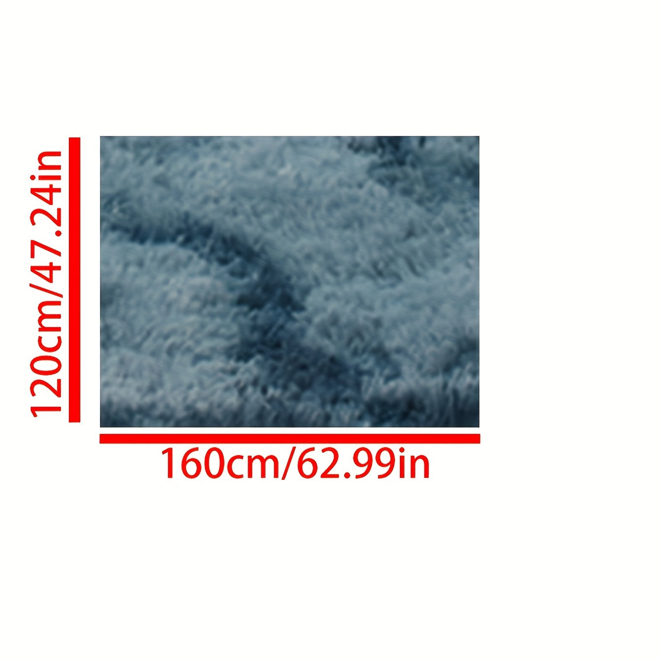 Soft Tie Dye Plush Rug 47x24in