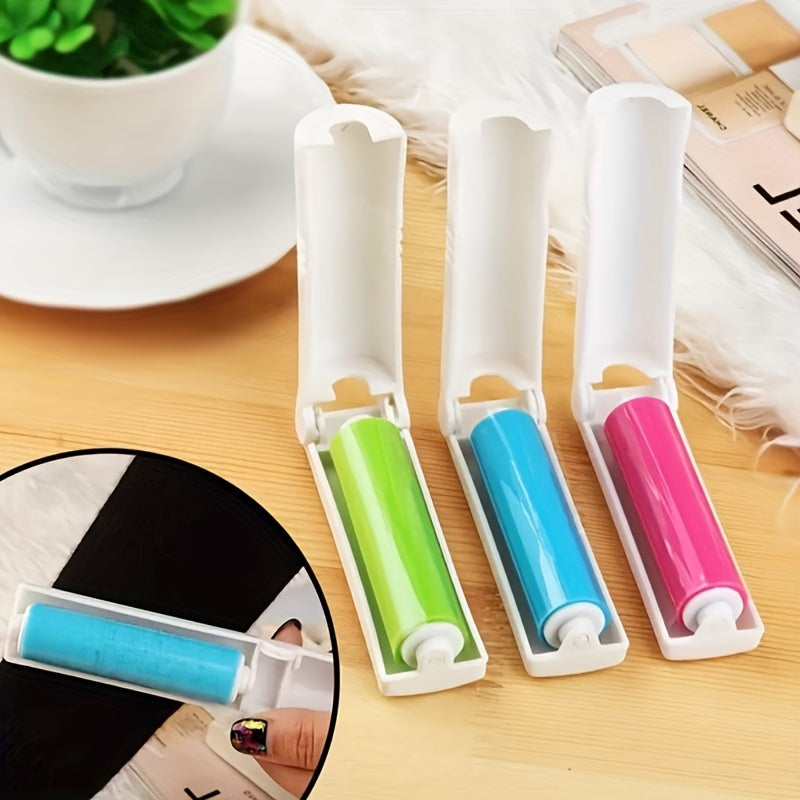 Portable Pet Hair Remover for Furniture and Clothes, with Phone Cleaning Brush