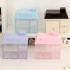 Desktop Transparent Pen Holder Large Capacity Pen Box