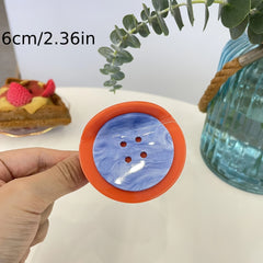 Round Candy Button Hairpin Small Button Headwear
