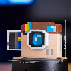 Realistic Building Block Camera Set Educational Puzzle Game DIY Assembly