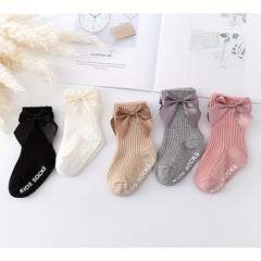 5pairs Baby Girls Kids Candy Floor Socks Non slip Breathable Comfy Socks