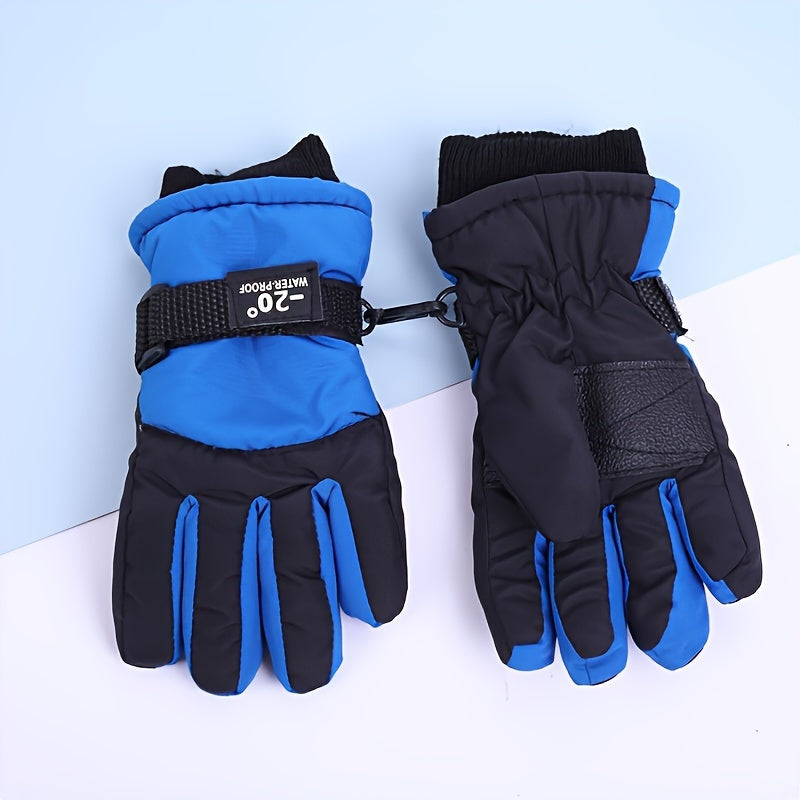 Winter Sports Gloves Non-slip Waterproof Warm Skiing Gloves