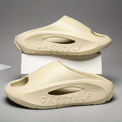 Men's Non Slip Platform Slides Soft Sole Cloud Slides Indoor Outdoor