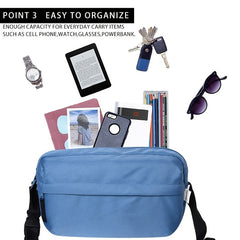 OMOUBOI Small Lightweight Crossbody Sling Bag for Travel Running Hiking