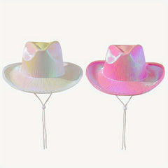 Y2K Laser Cowboy Hat Set With Lights