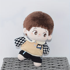 Cartoon Doll Clothes Set Top & Shorts Printed Sportswear 2 Colors for Dolls