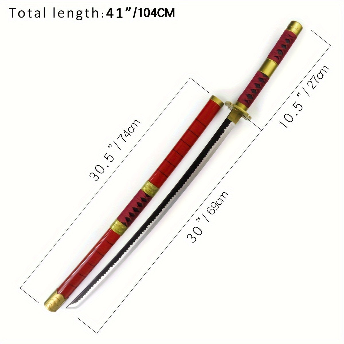 Anime Cosplay Sword Weapon Prop Samurai Wooden Sword Photography Props