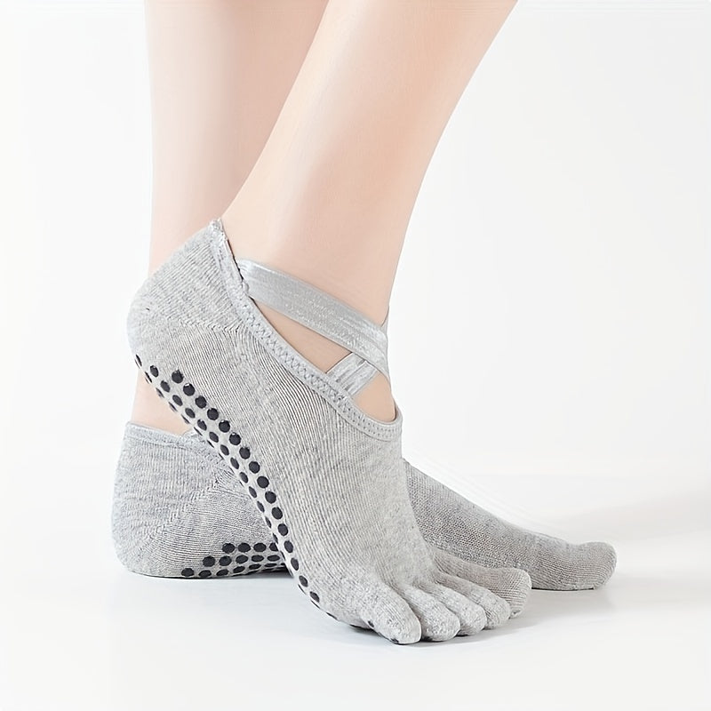 Women's Breathable Yoga Socks Non-slip Pilates Ballet Fitness Training Socks