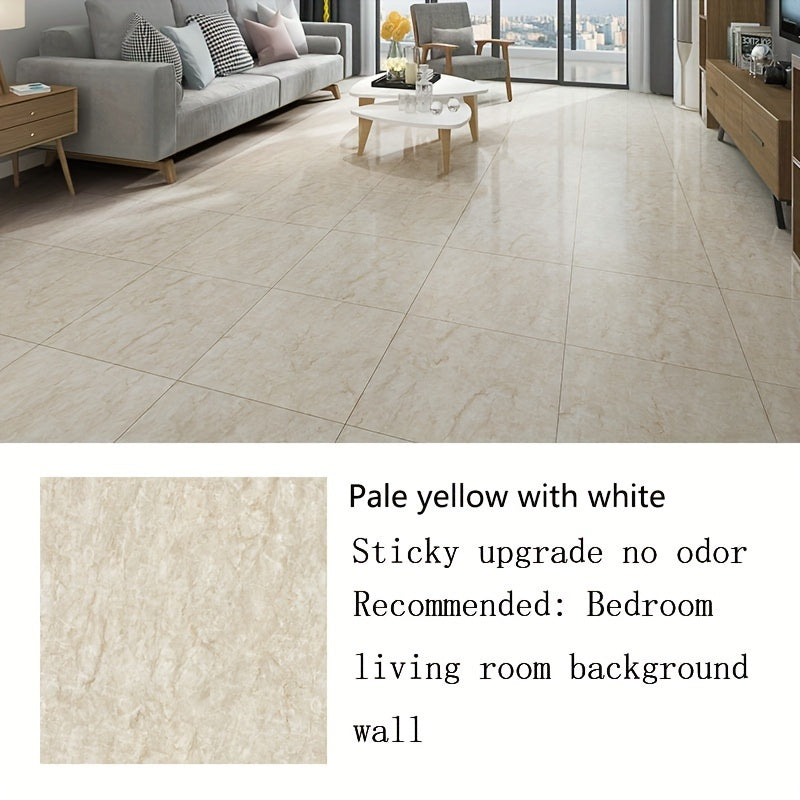 10pcs Marble Self-Adhesive PVC Floor for Living Room Restaurant Office