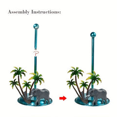 Hawaiian Style Wrought Iron Kitchen Tissue Towel Rack