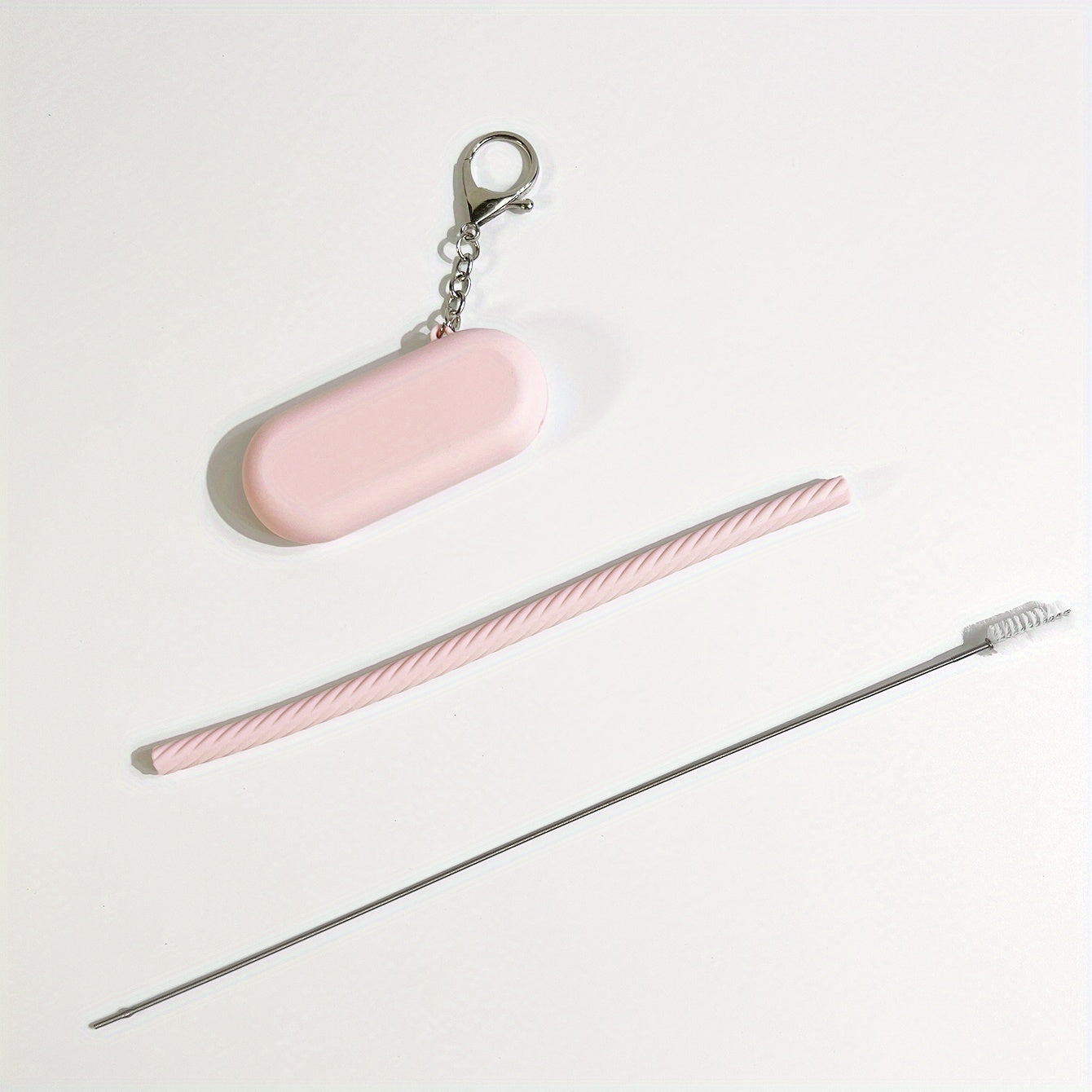 Silicone Straw Sleeve with Brush - Reduce Waste
