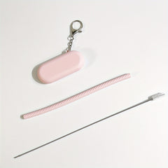 Silicone Straw Sleeve with Brush - Reduce Waste