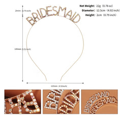Rhinestone Bridesmaid Hairband Bridal Shower