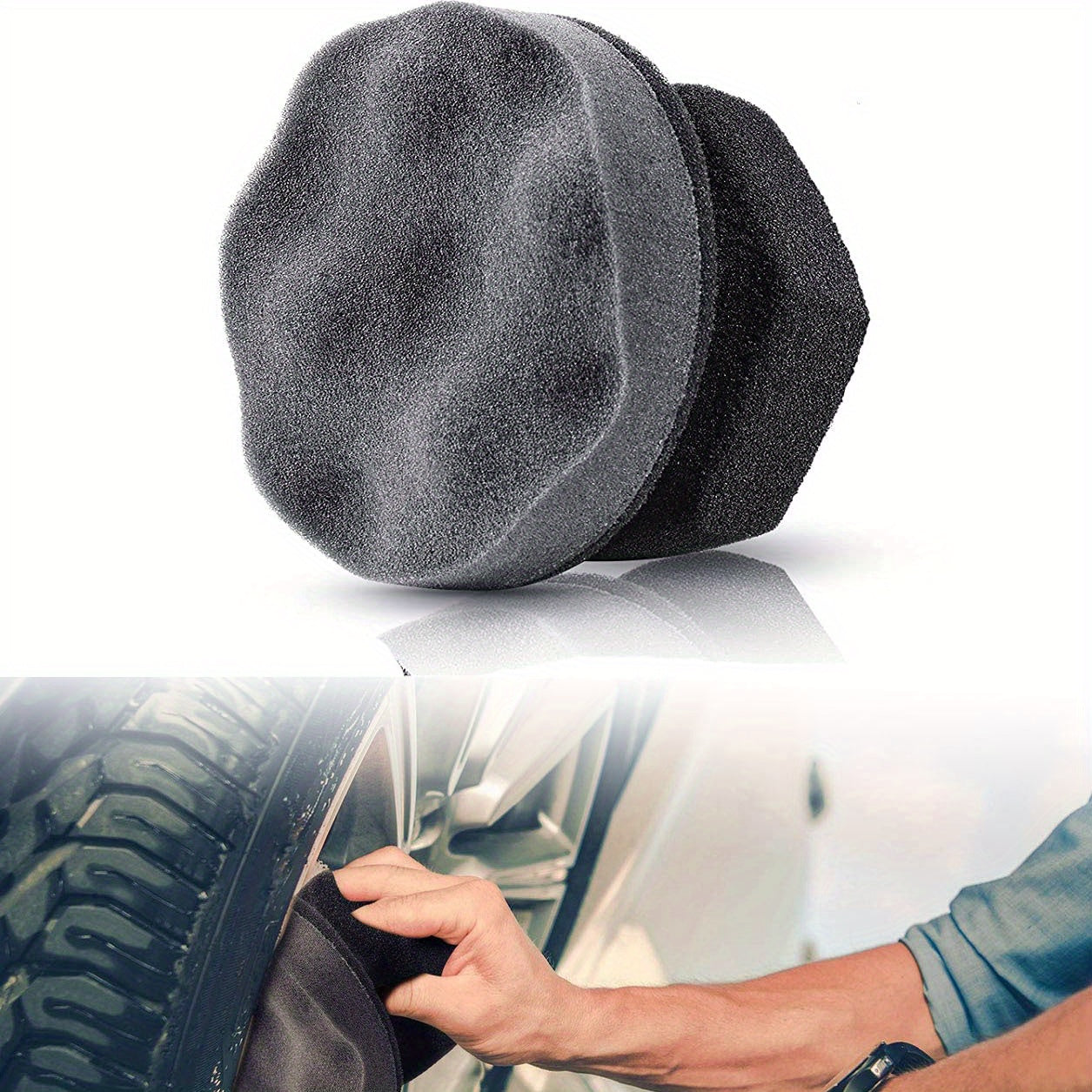 Tire Shine Applicator Pads for Car Detailing 3 Pack 15in