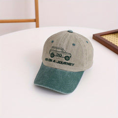 Kids Vintage Car Pattern Baseball Cap for Boys Girls