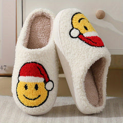 Strawberry & Christmas Fuzzy Slippers - Winter Warm Shoes