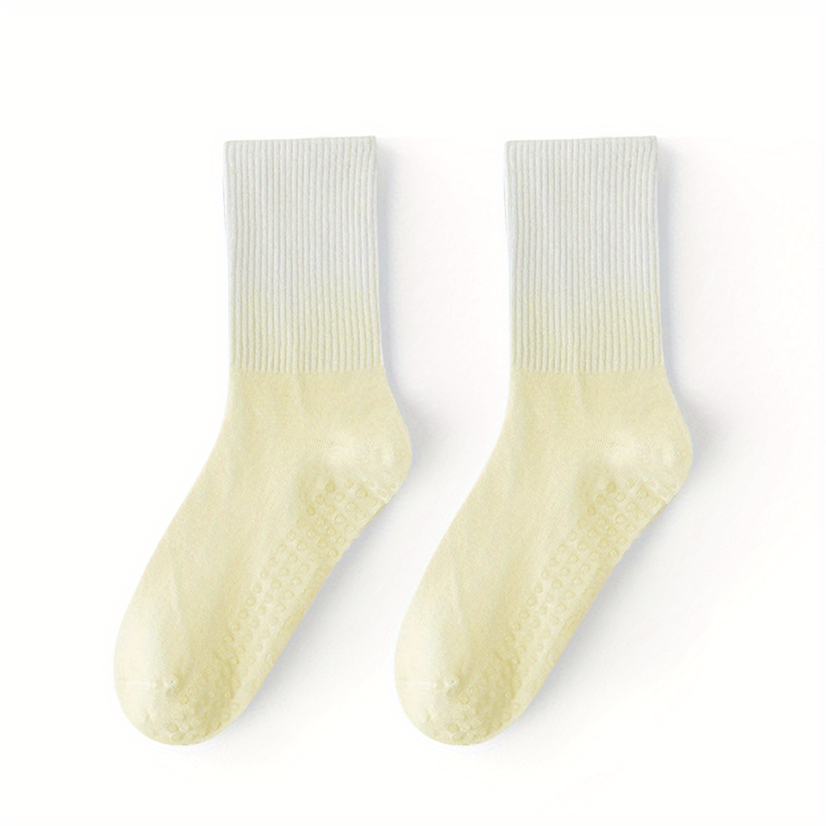 6 Pairs Non Slip Yoga Socks for Women Ombre Sweat Absorbent