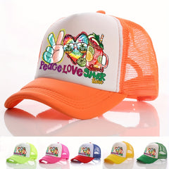 Summer Multicolor Hat Juice Print Men's Peaked Cap Street Sunshade