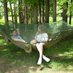 Quick Open Nylon Camping Hammock with Mosquito Net
