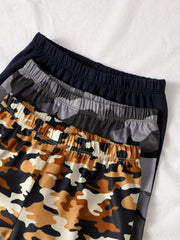 3pcs Girls Skinny Legging Pants in Camouflage, Solid Khaki and Other Colors