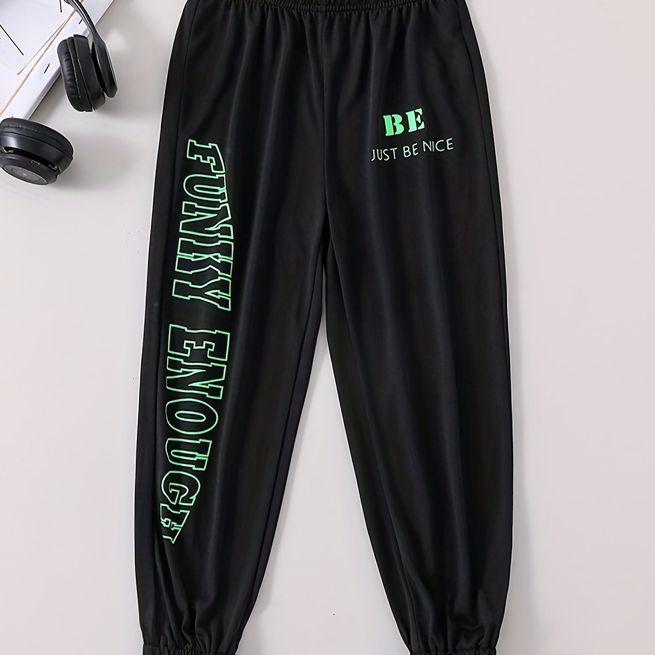 Boy's Funky Graphic Print Jogging Pants for Spring Autumn