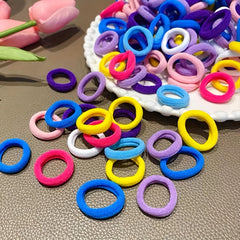 100pcs Colorful Hair Ties for Girls Ponytail Holder Hair Accessories