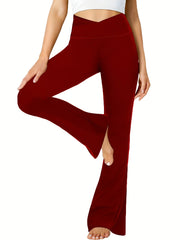 Women's High Waist Flared Leggings Soft and Comfy Yoga Pants