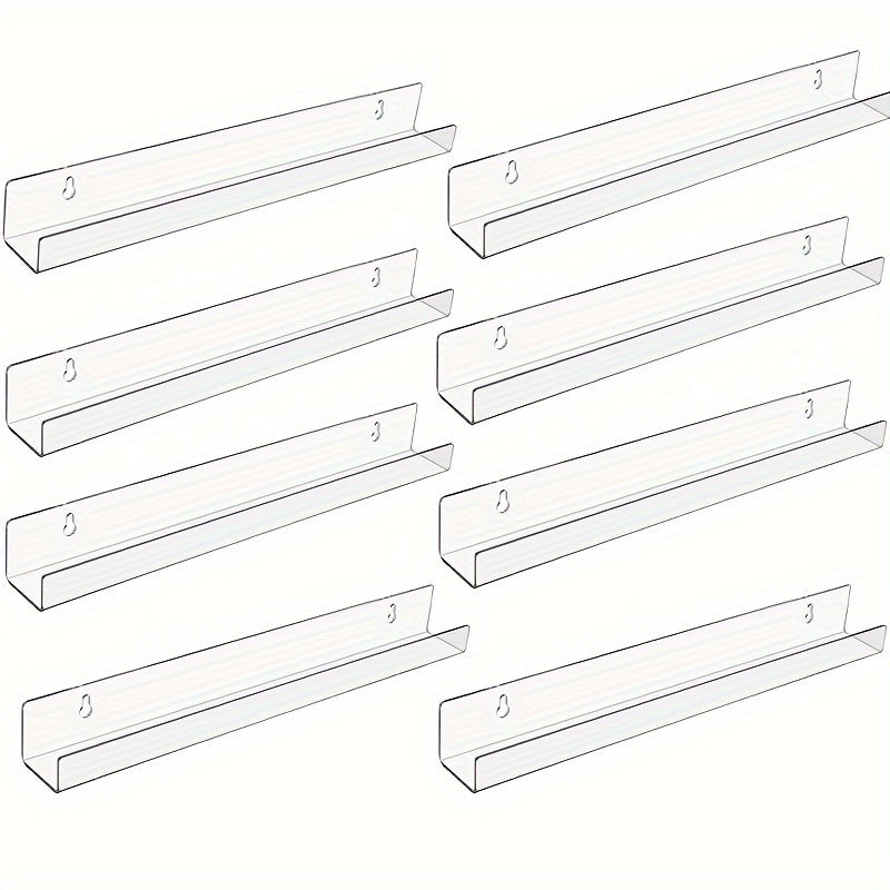 Acrylic Floating Shelf Wall Mounted Storage Shelf Display Rack