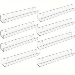 Acrylic Floating Shelf Wall Mounted Storage Shelf Display Rack