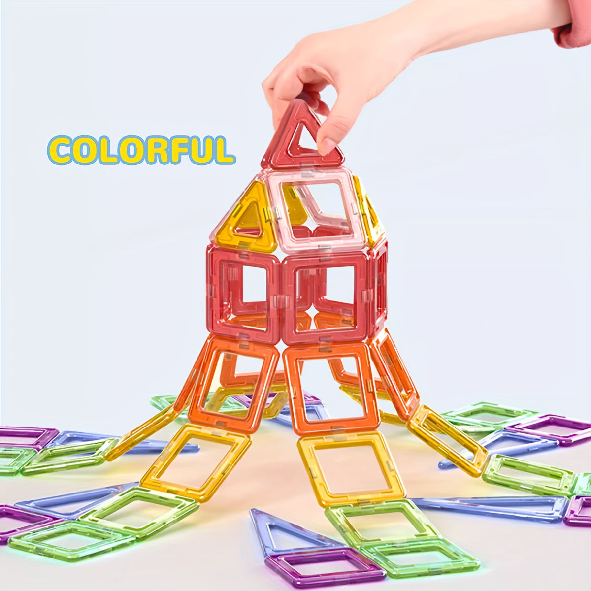Magnetic Building Blocks Set Large Size Creative Construction Toys