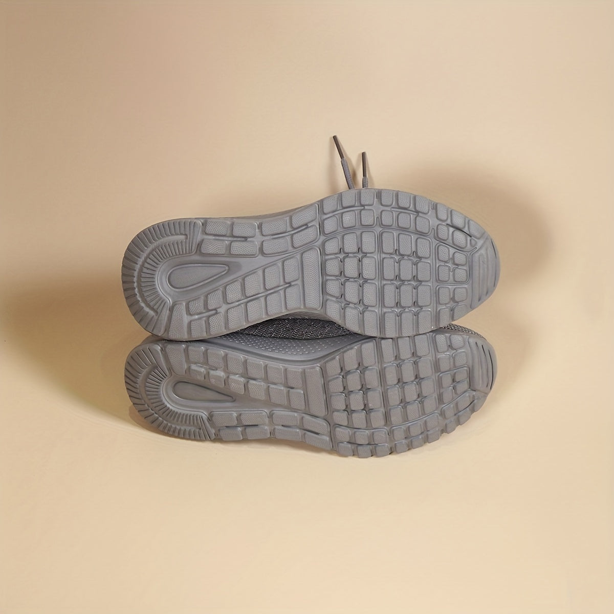 Women's Solid Knit Walking Shoes Lace Up Gym Athletic Sneakers
