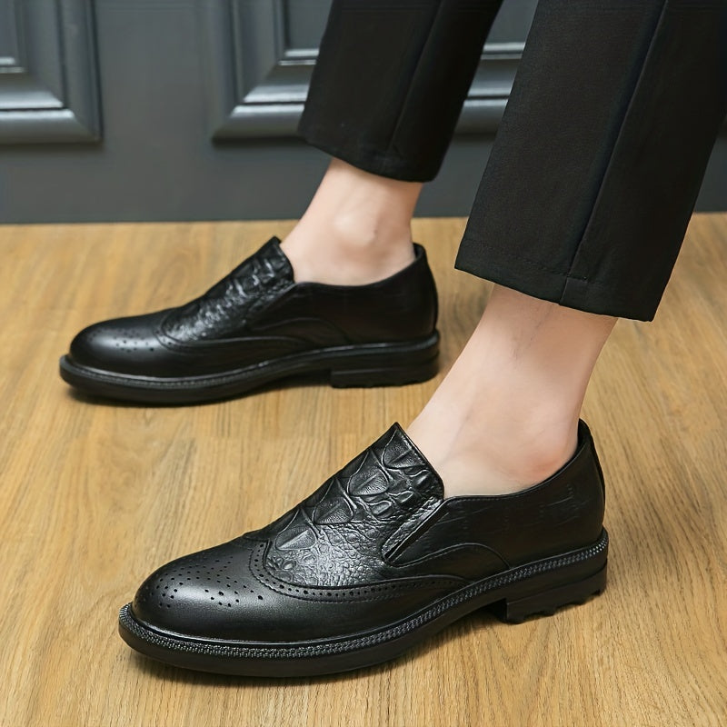 Men's Slip On Brogue Formal Shoes