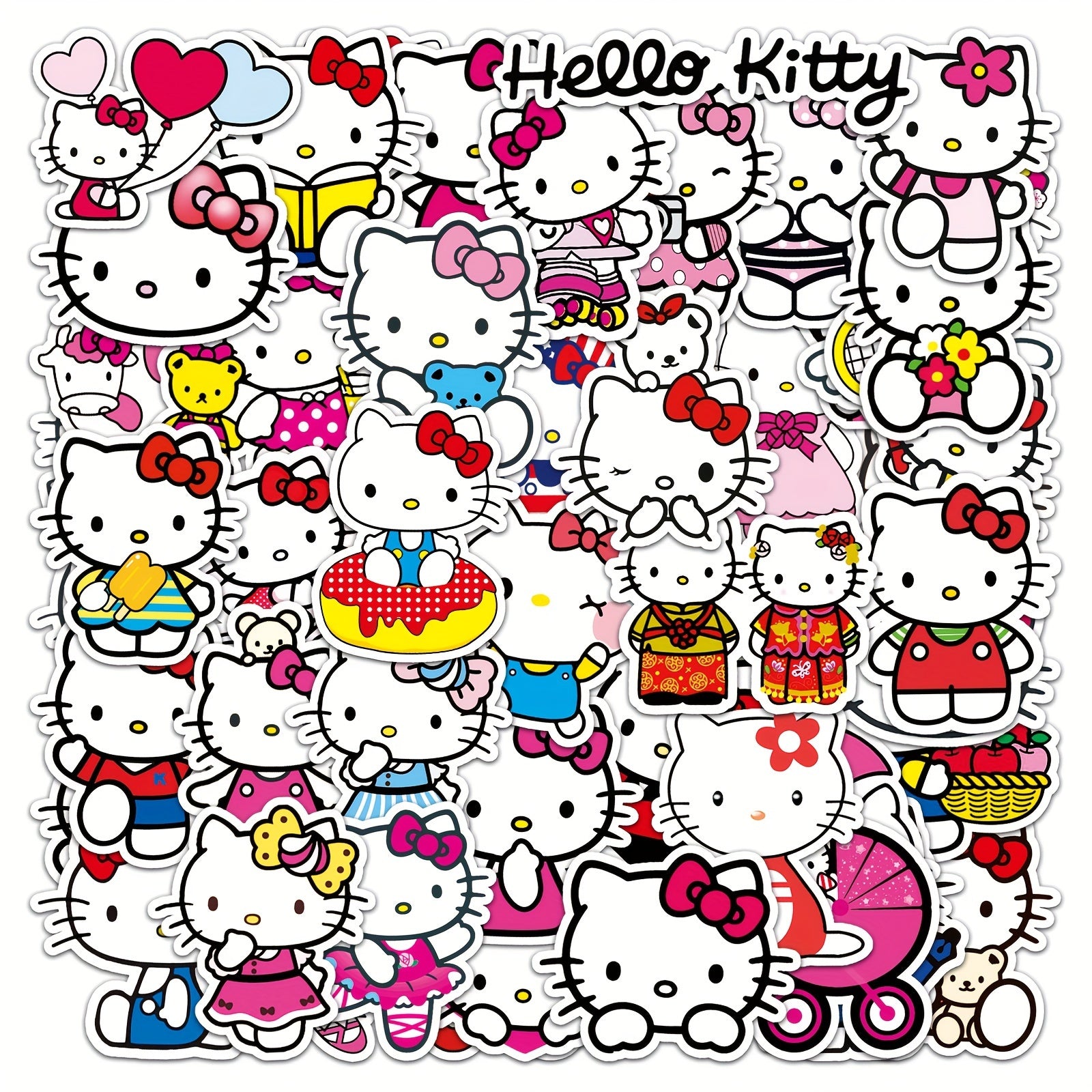 50pcs Anime Cartoon Graffiti Stickers Waterproof for Laptop Motorcycle Car