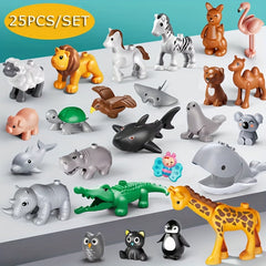 25pcs Big Building Blocks Animals Set for Kids Party Gift