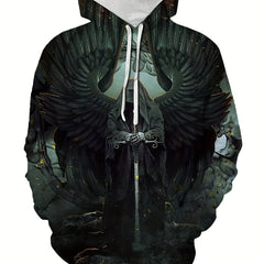 Men's Casual 3D Print Hoodie Hooded Sweatshirt