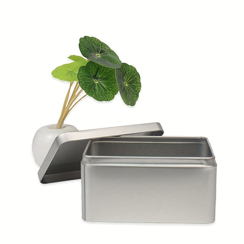 Mini Tinplate Soap Box Rectangular Tin Case Storage Organizer Tin Storage Box