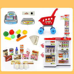 Goujiajia Supermarket Cart Toy Set for Kids